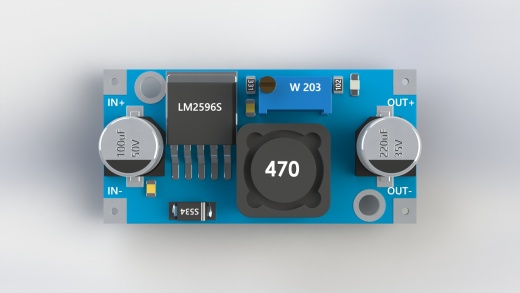 LM2596 DC至DC降压转换器模块缩略图